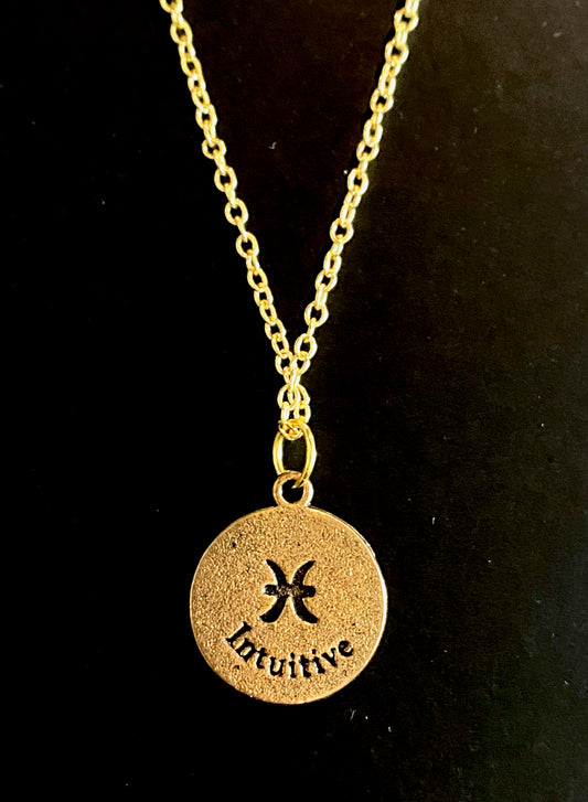 Astrological Sign Necklace (Gold)