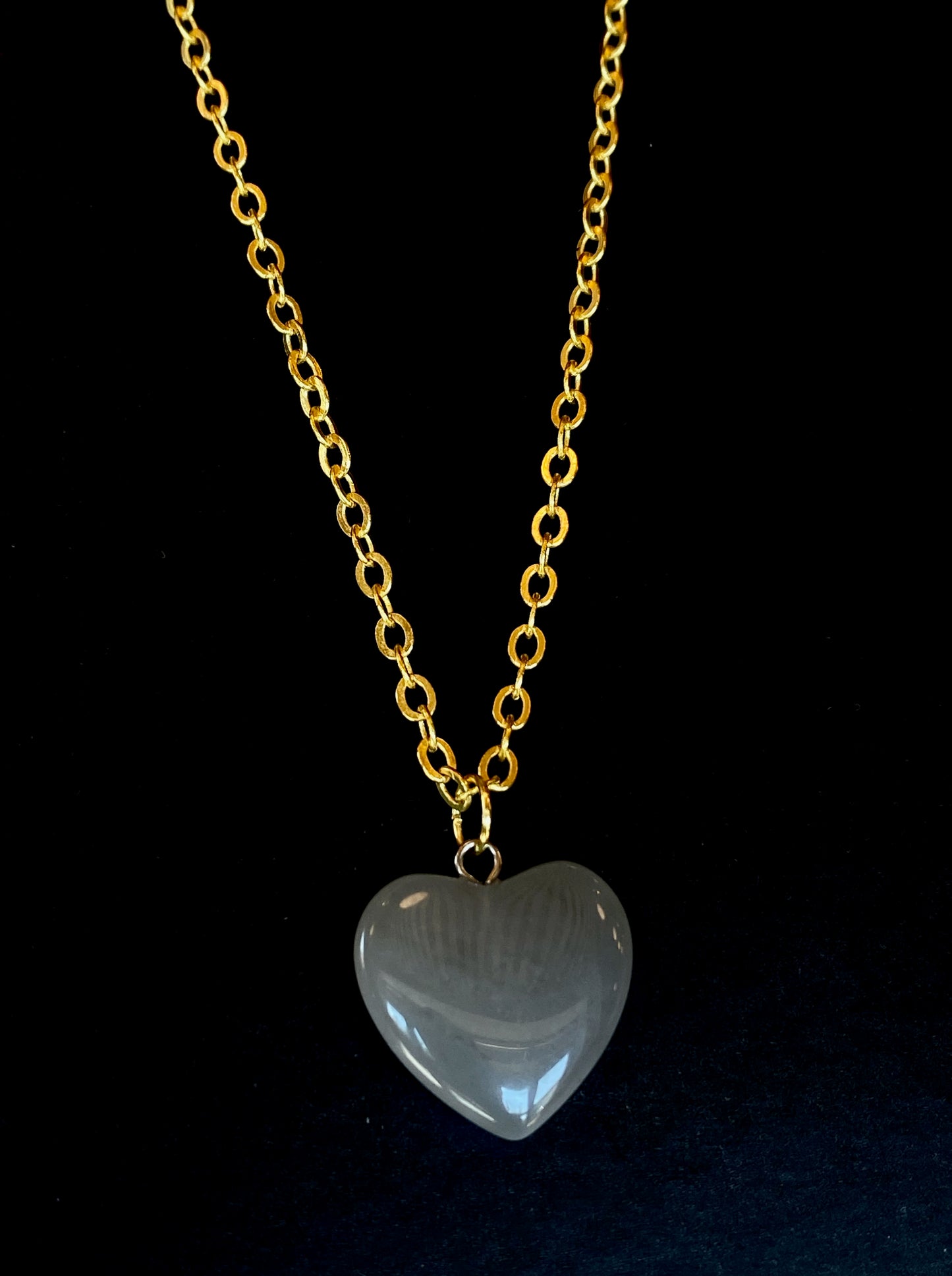 Crystal Heart Necklace 🩶
