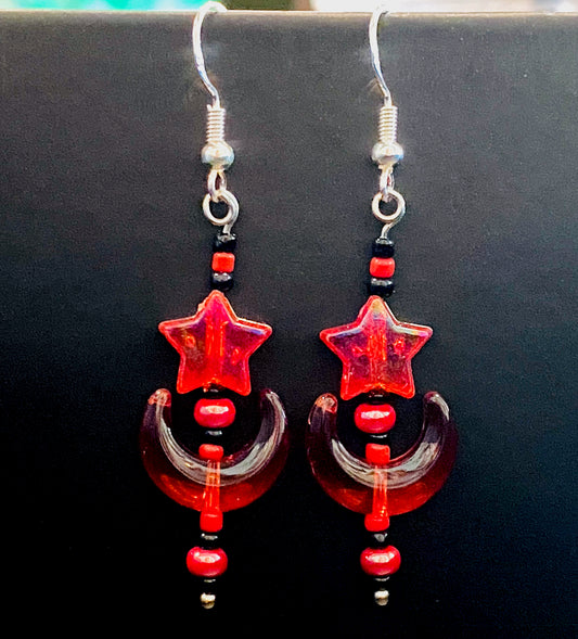 Blood Moon Earrings 🌙