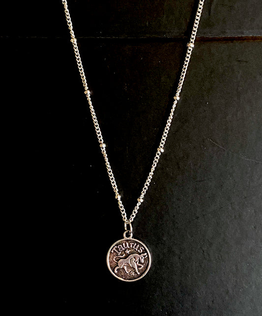 Astrological Sign Necklace (Silver)