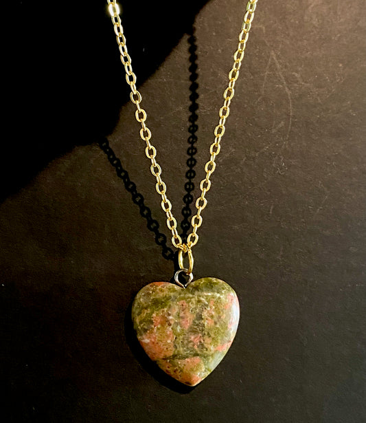 Crystal Heart Necklace 🤎