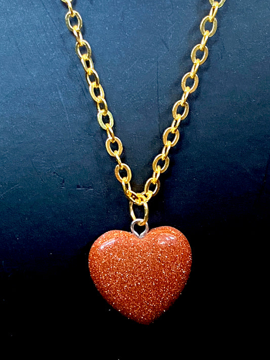Crystal Heart Necklace 🧡