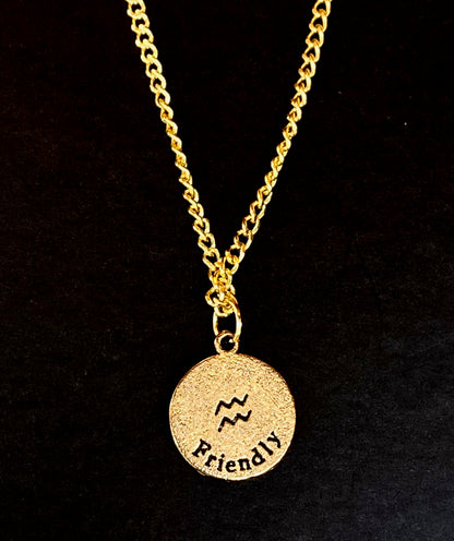 Astrological Sign Necklace (Gold)