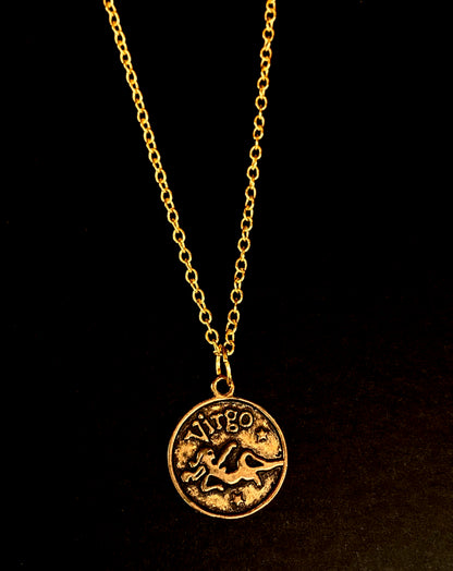 Astrological Sign Necklace (Gold)