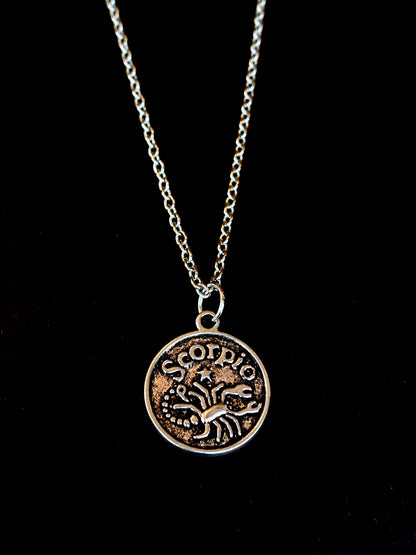 Astrological Sign Necklace (Silver)