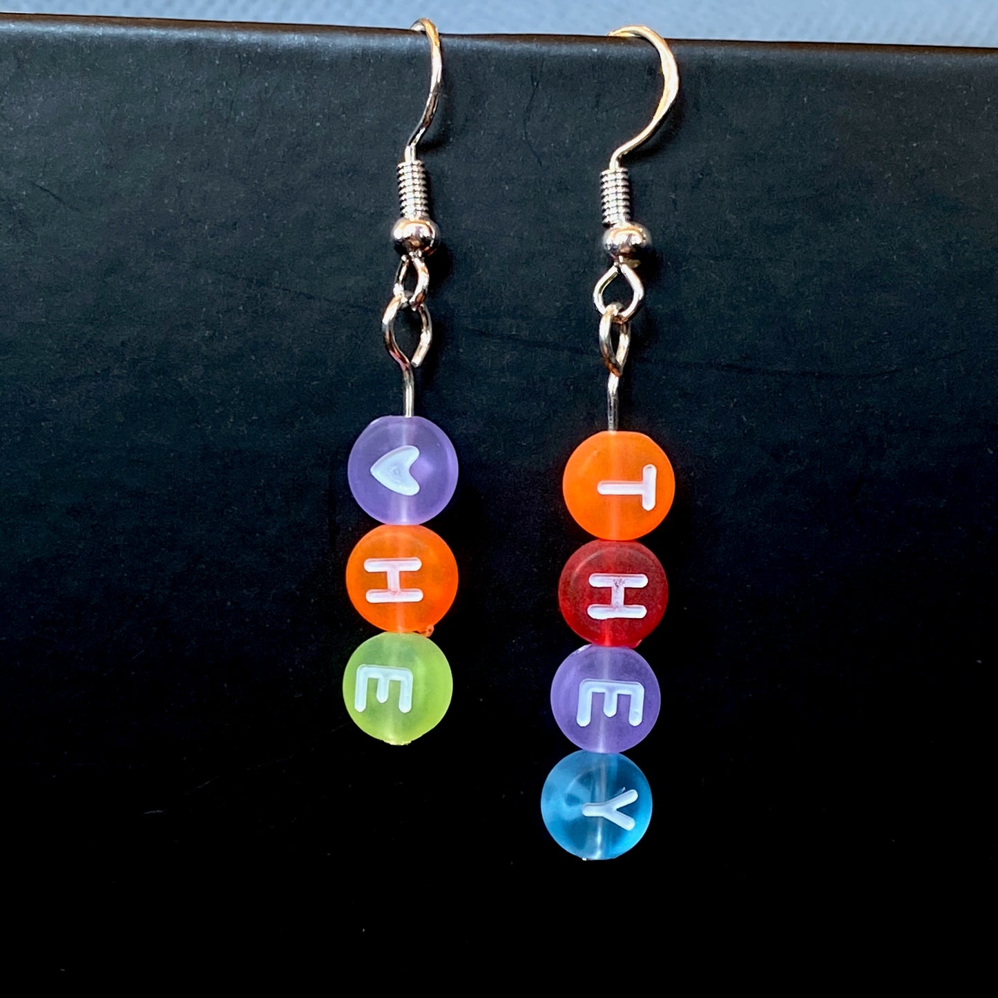 Pronoun Earrings 🏳️‍🌈